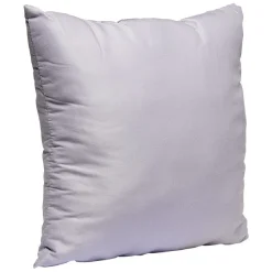 Coussin carré en polyester gris