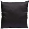 Coussin carré en polyester noir