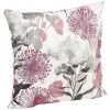 Coussin carré fleur coton