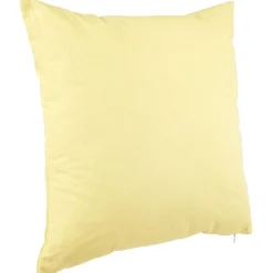 Coussin carré jaune or 45x45cm