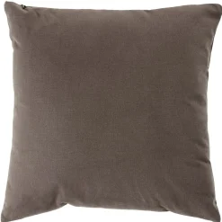 Coussin carré marron chocolat 45x45cm