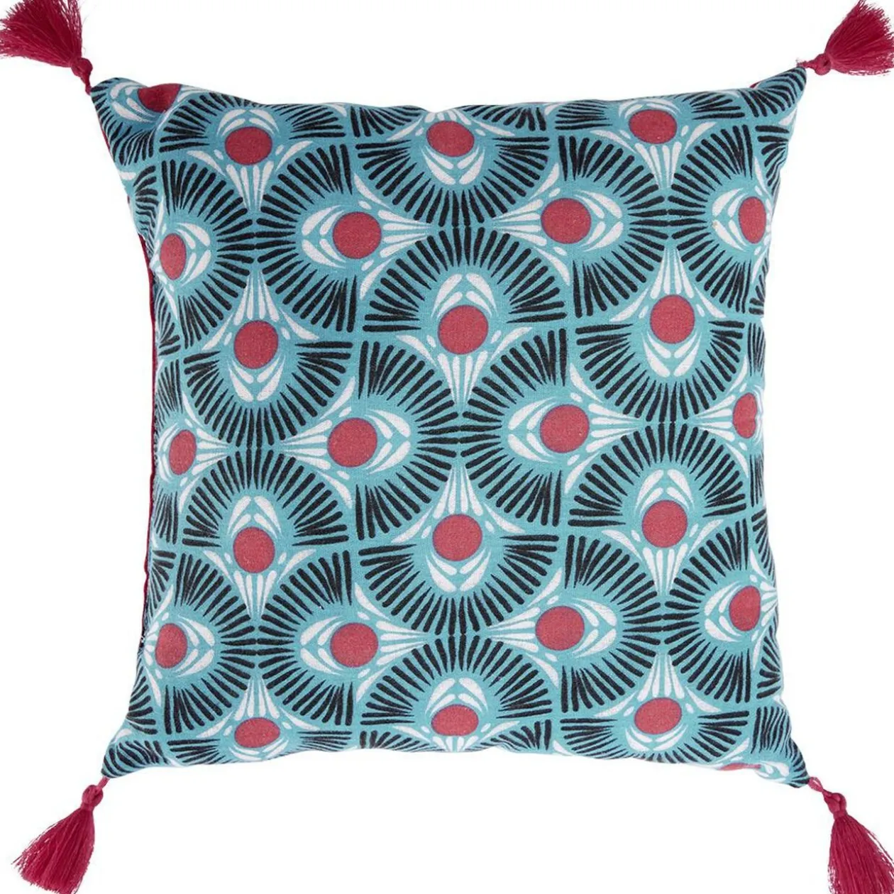 Coussin carré motif imprimé 40x40cm