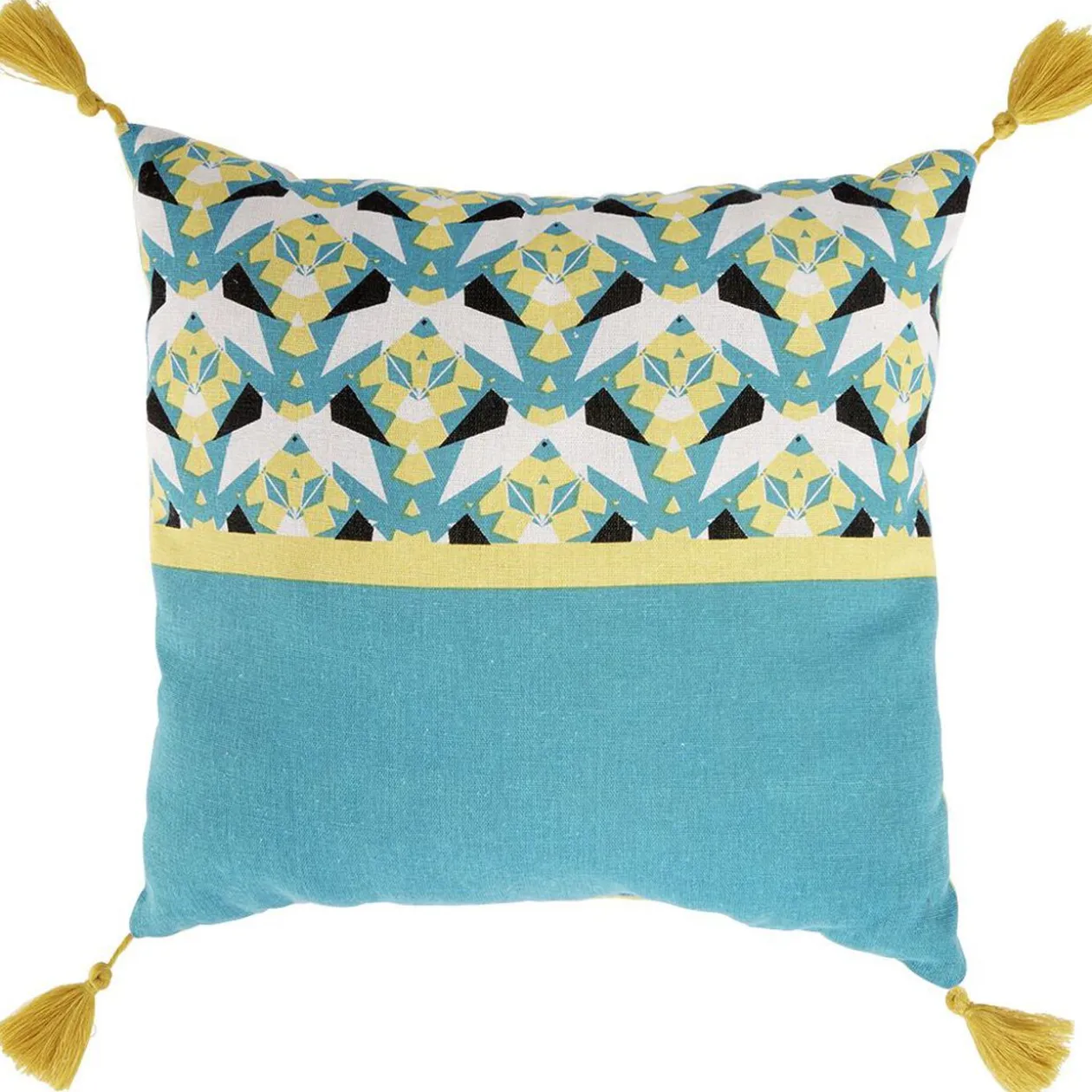 Coussin carré motif imprimé 40x40cm