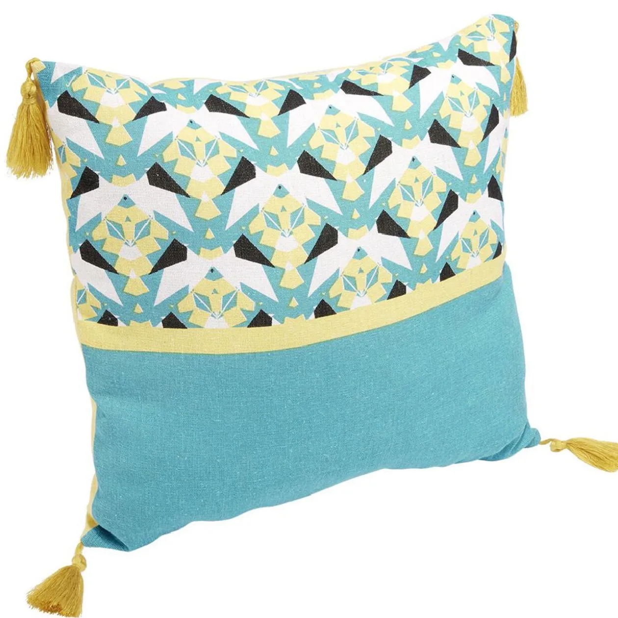 Coussin carré motif imprimé 40x40cm