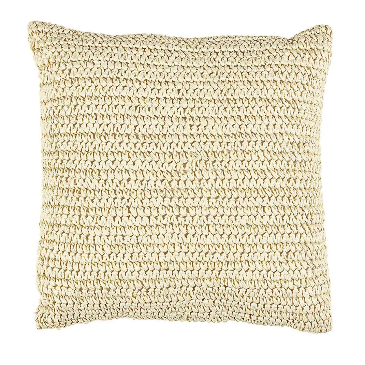 Coussin carré papier blanc écru