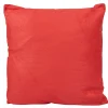 Coussin carré suedine rouge