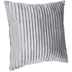 Coussin carré velours avec rayure