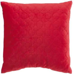 Coussin carré velours pinsonic uni