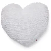Coussin coeur blanc 40x40cm