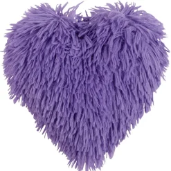Coussin coeur shaggy