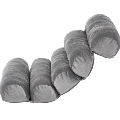 Coussin confort multi-positions gris souple et modulable