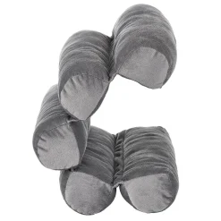 Coussin confort multi-positions gris souple et modulable