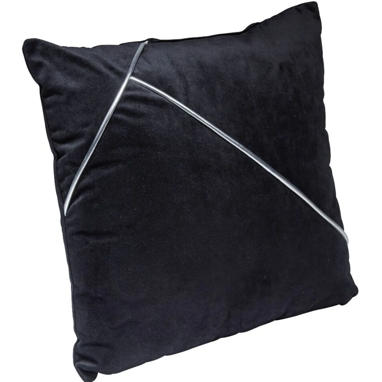 Coussin déco asymétrique velours