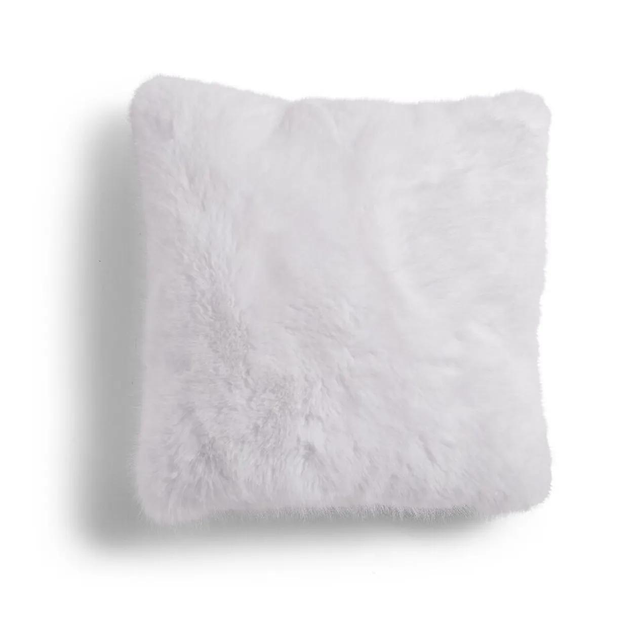 Coussin déco carré 40x40cm polyester gris anthracite ou blanc