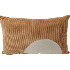 Coussin déco sun côtelé 30x50cm terracotta