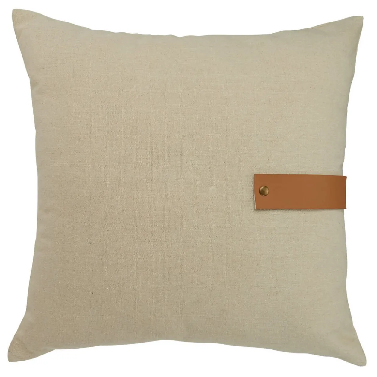 Coussin déco Urban carré blanc naturel