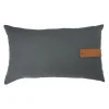 Coussin déco Urban rectangulaire gris anthracite