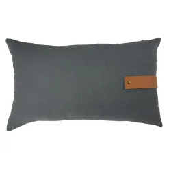 Coussin déco Urban rectangulaire gris anthracite