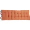 Coussin de banc 40x120cm polycoton orange