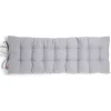Coussin de banc 40x120cm polycoton gris