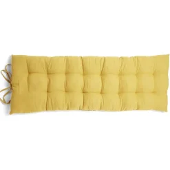 Coussin de banc 40x120cm polycoton jaune