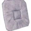 Coussin de chaise carré gris marbré