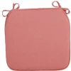 Coussin de chaise carrée rose unie
