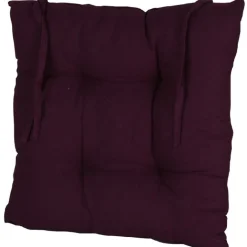 Coussin de chaise matelassé prune