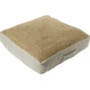 Coussin de sol carré jute 50x50cm beige