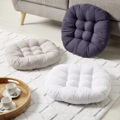 Coussin de sol Ø45cm beige