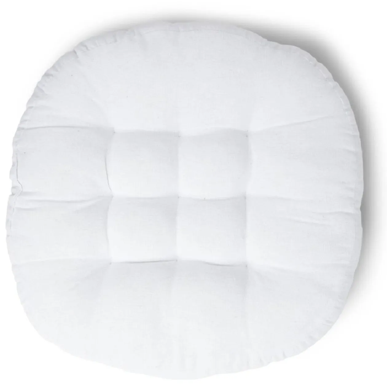 Coussin de sol Ø45cm blanc