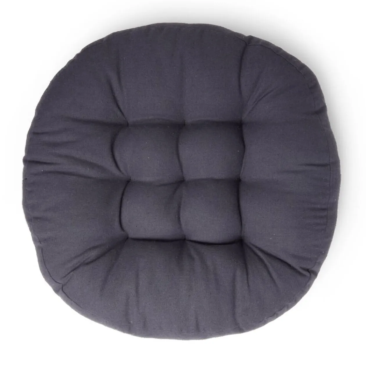 Coussin de sol Ø45cm gris anthracite