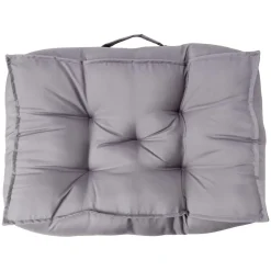 Coussin de sol uni jaune ou gris 60x40 cm