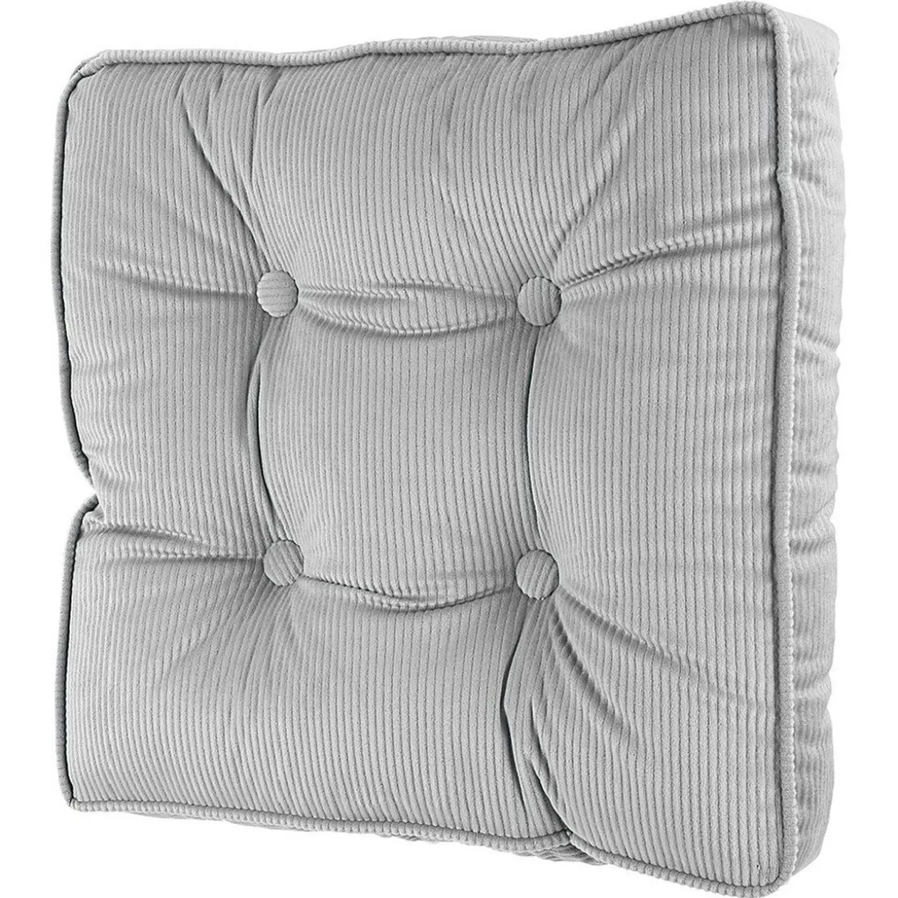 Coussin de sol velours uni avec bordure