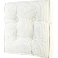 Coussin de sol velours uni avec bordure