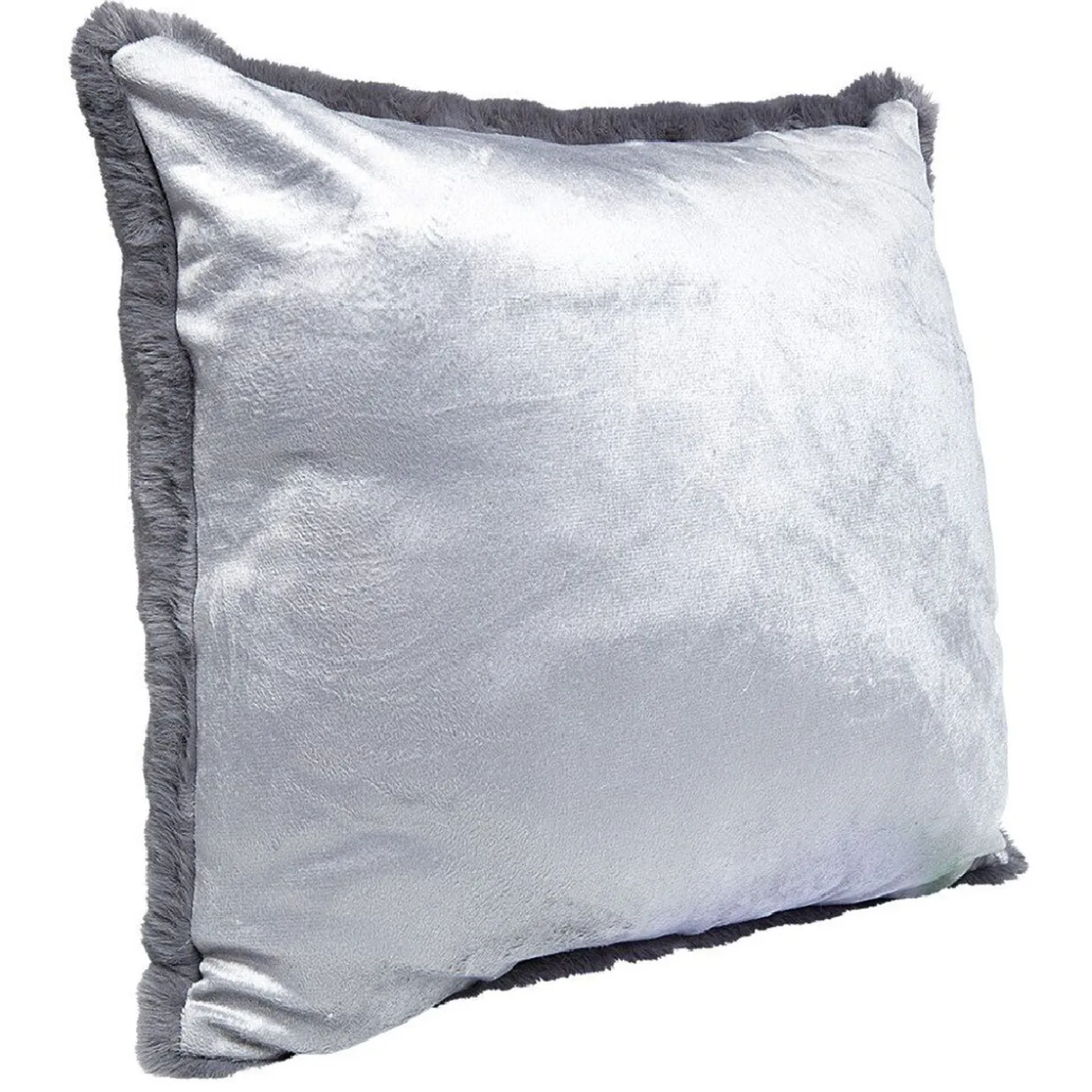 Coussin effet fourrure 2 coloris