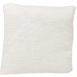 Coussin effet lin uni blanc