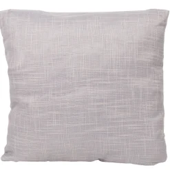 Coussin effet lin uni gris