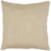 Coussin en jute et polycoton