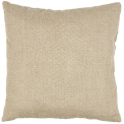 Coussin en jute et polycoton