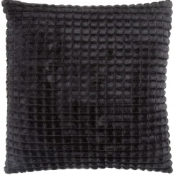 Coussin flanelle effet quadrillé 40x40 cm