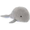 Coussin forme baleine polyester gris