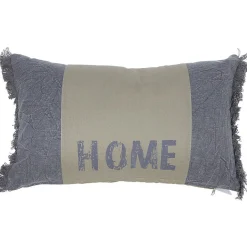 Coussin gris et taupe HOME