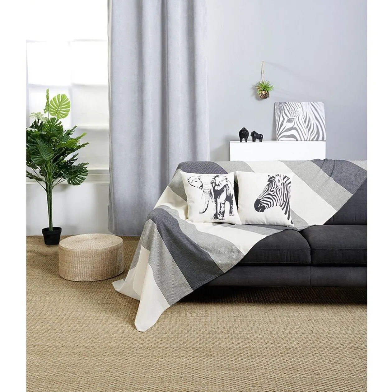 Coussin imprimé animalier