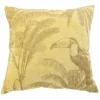 Coussin imprimé exotique ton sur ton