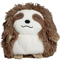 Coussin manchon paresseux marron H29cm