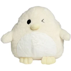 Coussin manchon poussin jaune Ø35xH12cm