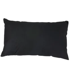 Coussin noir rectangulaire
