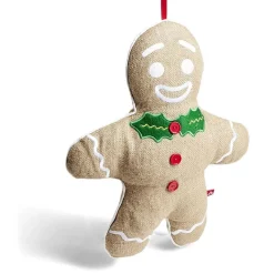 Coussin Noël bonhomme pain d'épices 35xH42cm