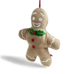 Coussin Noël bonhomme pain d'épices 35xH42cm